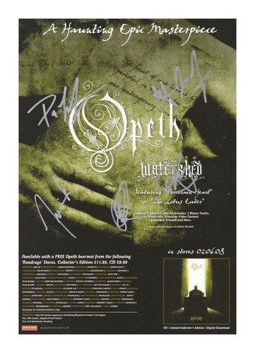 Opeth entire group - entire, autographed